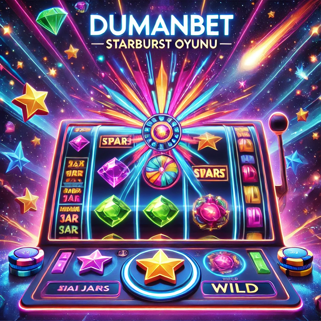 Dumanbet Starburst, kozmik bir atmosferde heyecan ve renk dolu bir slot oyun deneyimi sunar.